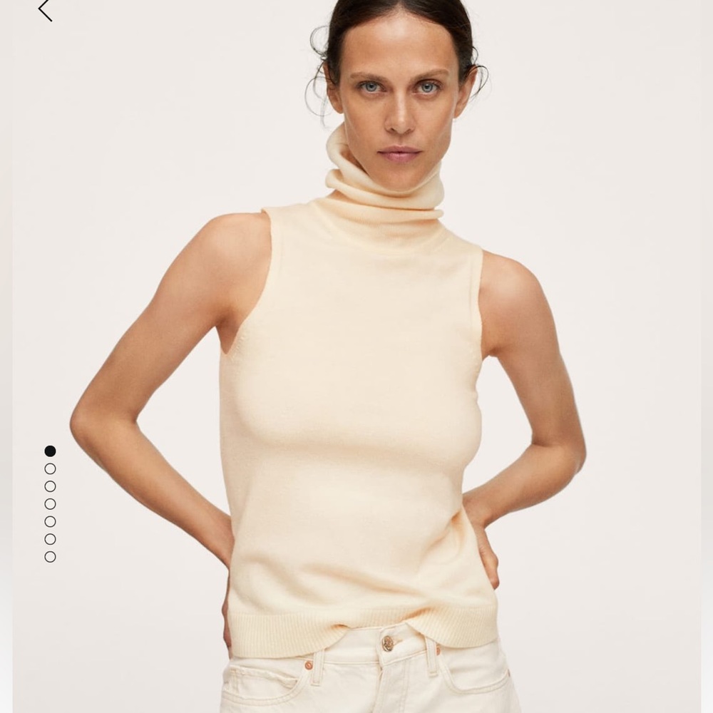 Mango Turtleneck Knit Top